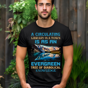 Una biblioteca circulante es una camiseta de árbol
