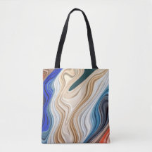 Una bolsa de algodón de tela colorida y vibrante