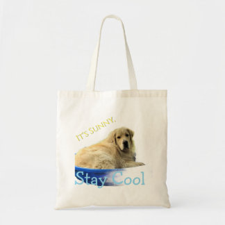 Una bolsa de mano divertida con un Golden Retrieve