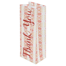 Una Bolsa De Regalos De Vino En Rosa De Coral