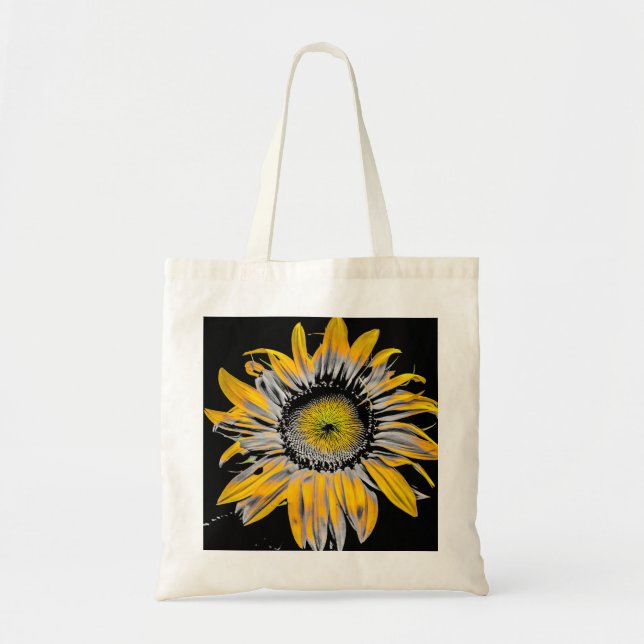 Una bolsa de té con una foto de girasol (Frente)