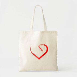 Una Bolsa De Tote De Corazón Agradable