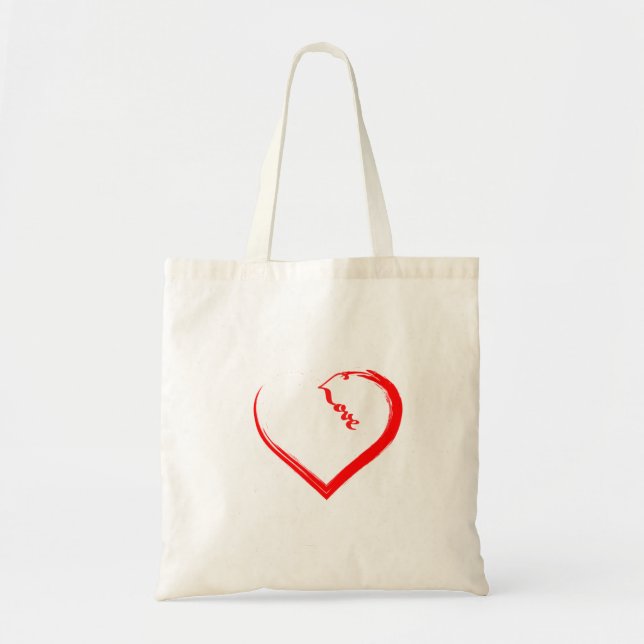 Una Bolsa De Tote De Corazón Agradable (Frente)