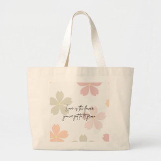 Una bolsa de tote de flor