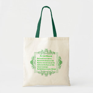 Una bolsa irlandesa de bendición de tote