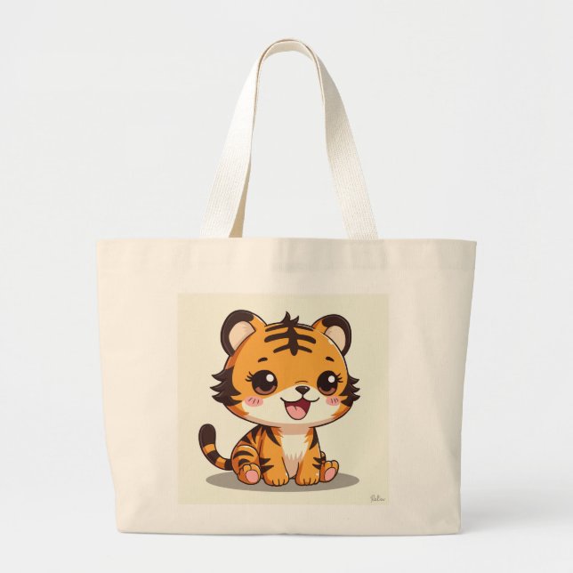 Una bonita bolsa ecológica de tigre (Frente)