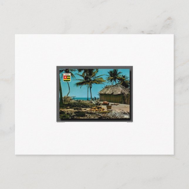 Una bonita tarjeta de Togo África (Anverso)