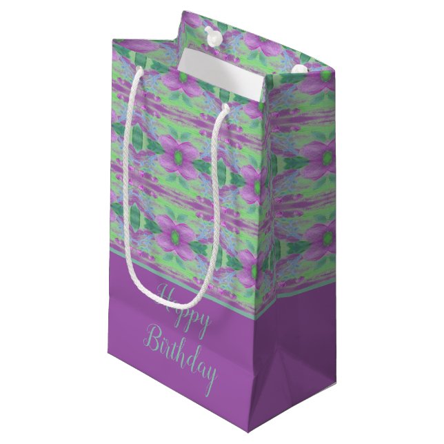 Una Bonito pequeña bolsa de regalo con motivos de  (Angulo Anverso)