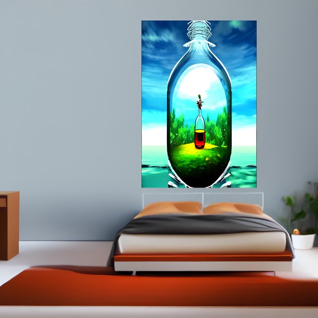 Una botella dentro de una botella | Poster de arte (Subido por el creador)