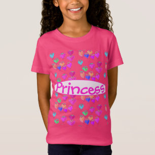 Una brillante camiseta rosa Princesa Corazón