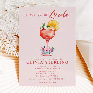 Una Brindida A La Invitación A La Ducha De Novias