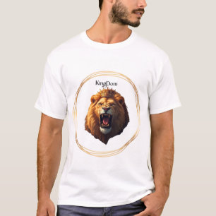 Una buena camiseta con un logotipo de KingDom únic