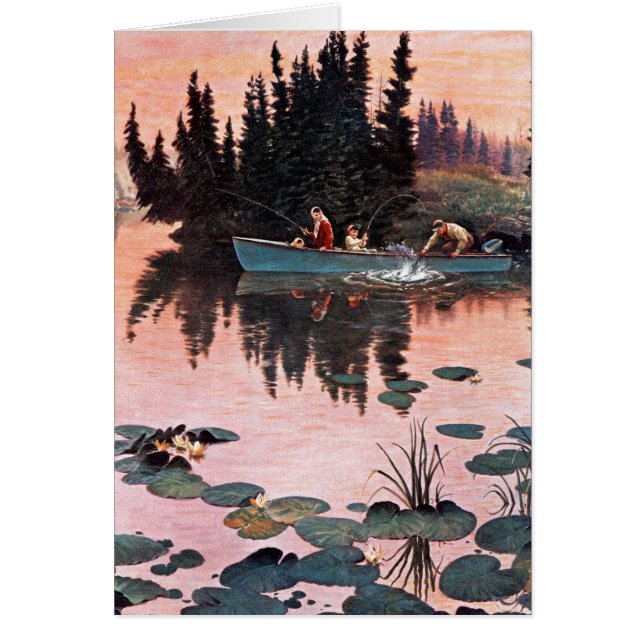 Una buena captura por John Clymer (Frente)