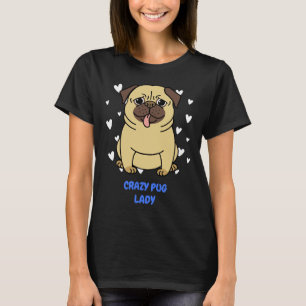 una buena vida de pug en la camiseta. Camiseta lar