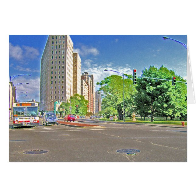 Una bulliciosa tarde de Chicago (Anverso (Horizontal))