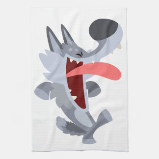 Una burda toalla de Personalizado Wolf
