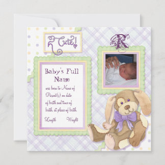 Una cachorro muy cutre, una Invitación monogramada