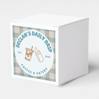 Una caja de regalos de fiesta para el baby shower 