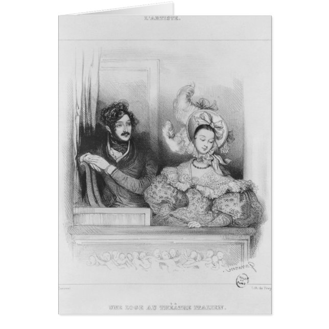 Una caja en el teatro italiano, grabada por Frey (Frente)