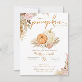 Una Calabaza Está En El Camino De La Invitación De