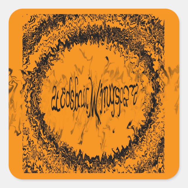 Una Calcomanía de "Logo Inverso" de A Cosmic Wings (Anverso)
