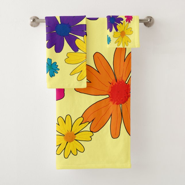 Una cama de flores de margarita (In situ)