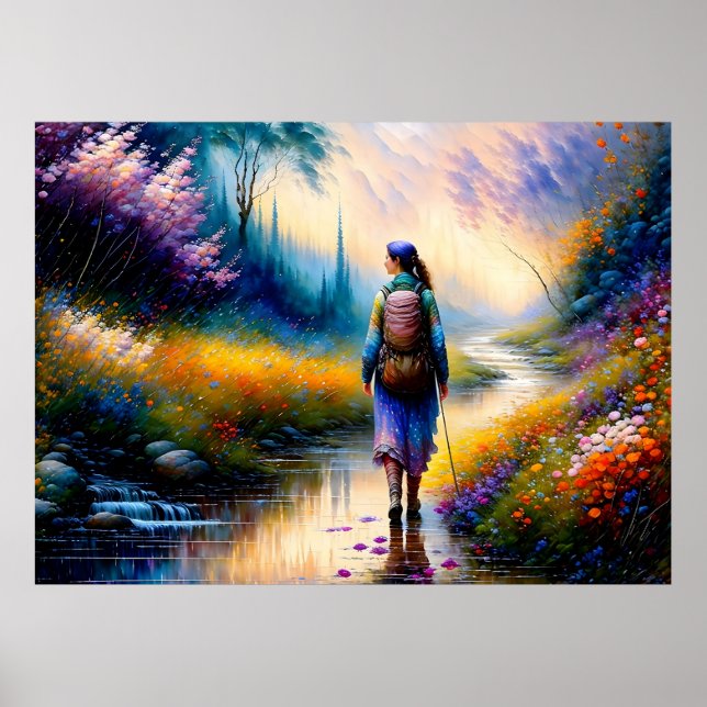 Una caminata en la obra de arte de Woods (Frente)