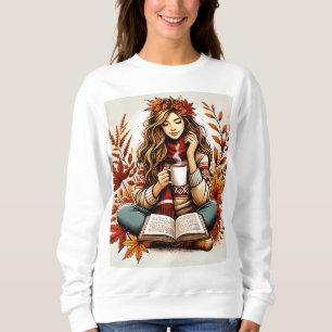 una camisa linda de chica en un día de otoño
