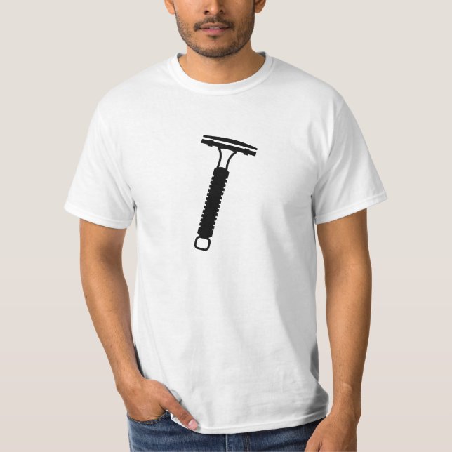 Una camiseta 2 de la maquinilla de afeitar de (Anverso)