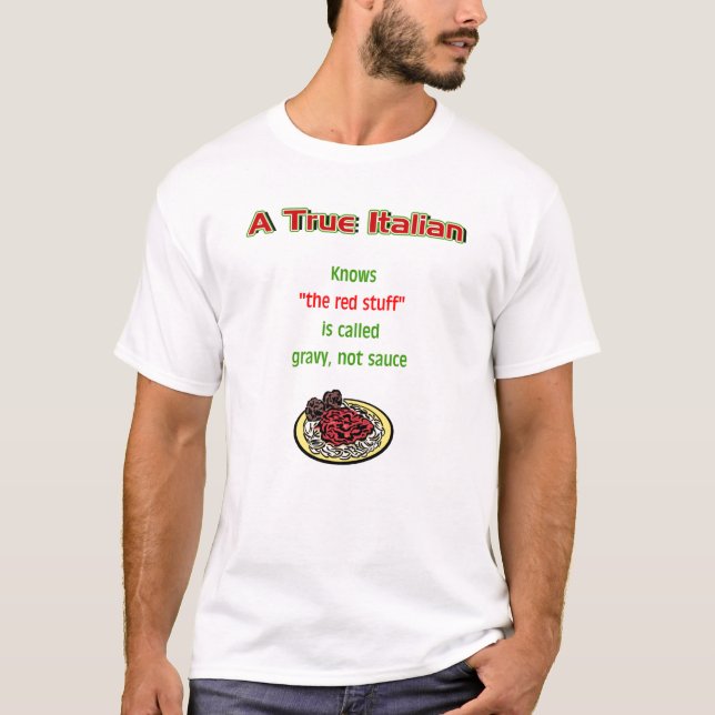 Una camiseta básica de los hombres italianos (Anverso)