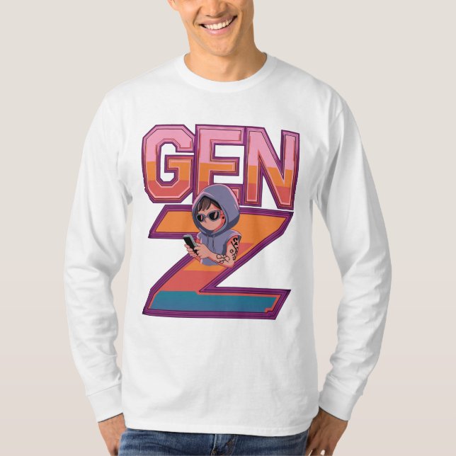 una camiseta colorida y llamativa que (Anverso)