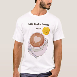 Una camiseta con tema de café suena como una fanta
