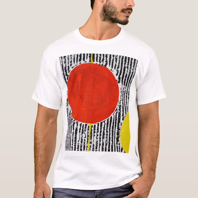 Una camiseta con un gran punto rojo (Anverso)