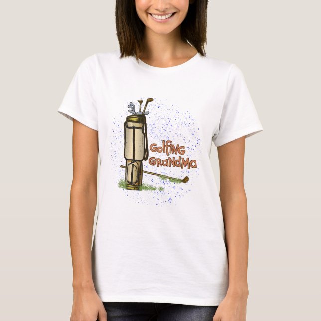 Una camiseta de abuela jugando golf (Anverso)