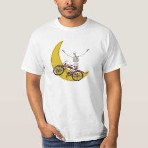 Una camiseta de bicicleta esquelética