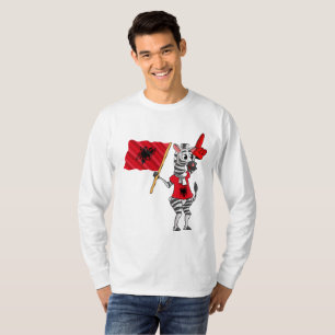 Una camiseta de cebra albanesa