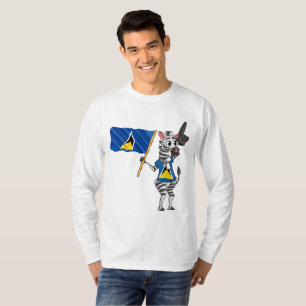 Una camiseta de cebra de Santa Lucía