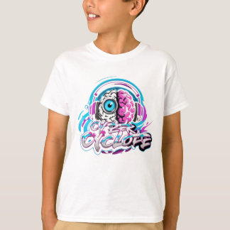 Una camiseta de diseño cerebral para los niños.mej