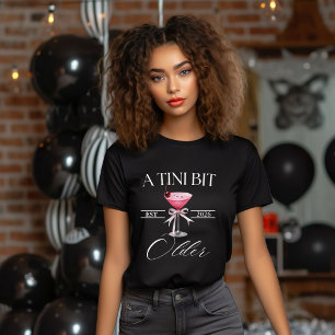 Una camiseta de fiesta de cumpleaños Martini un po