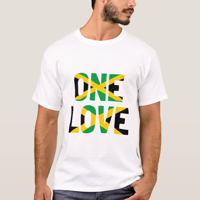 Una camiseta de Jamaica del amor (Anverso)