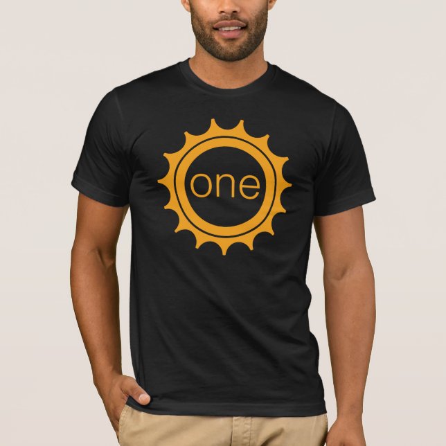 Una camiseta de la bicicleta del engranaje (Anverso)