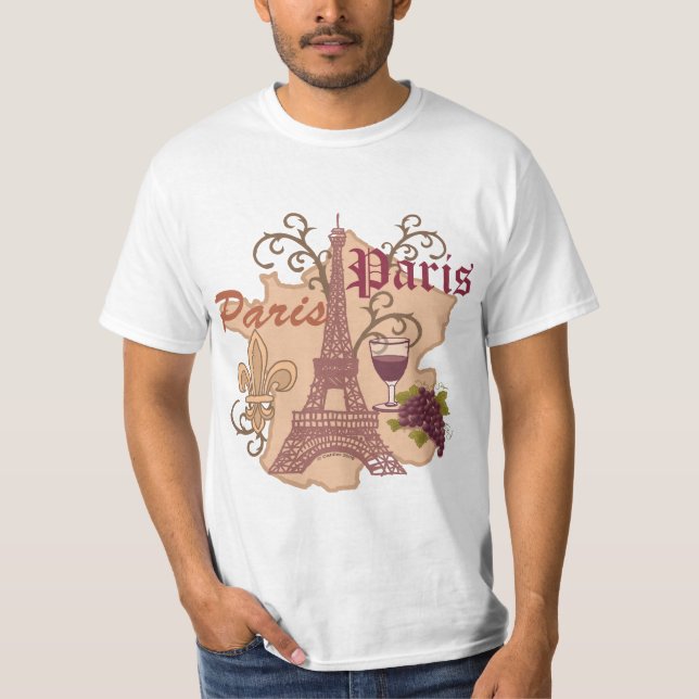 Una camiseta de la Torre Eiffel de Francia (Anverso)