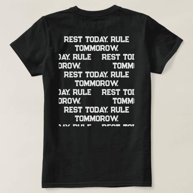 Una camiseta de mujer (Reverso del diseño)