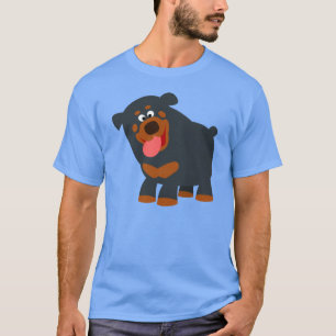 Una camiseta de rottweiler, Personalizado juguetón