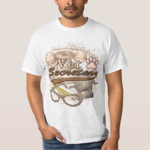 Una camiseta de secretaria veterinaria
