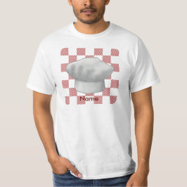Una camiseta de sombrero de chef a cuadros