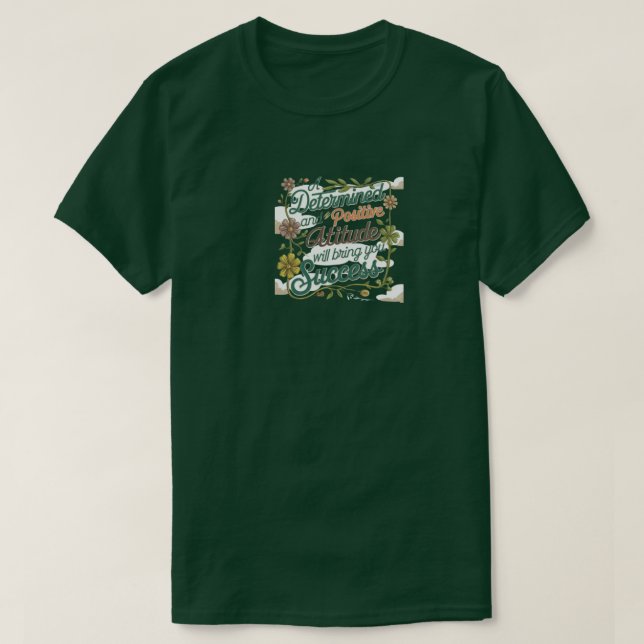 Una camiseta de tipografía determinada (Diseño del anverso)