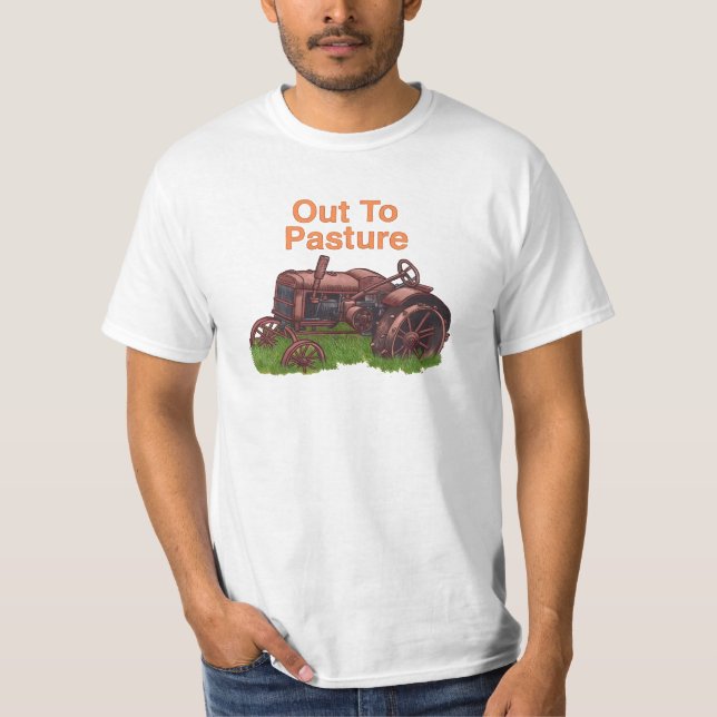 Una camiseta de un agricultor de tractores para pa (Anverso)