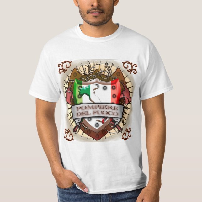 Una camiseta de un bombero de Italia (Anverso)