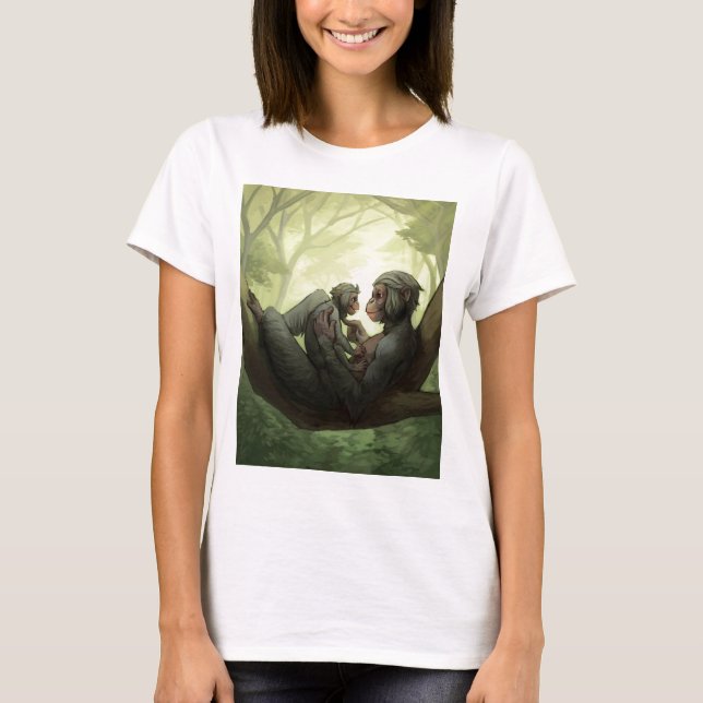 Una camiseta del amor de madre del Bonobo (Anverso)